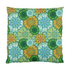 Forest Spirits  Green Mandalas  Standard Cushion Case (two Sides) by bunart