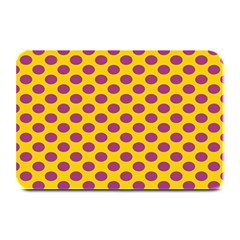 Polka Dot Purple Yellow Orange Plate Mats by Mariart