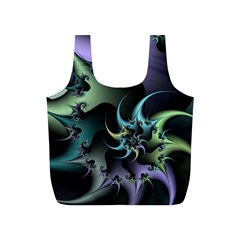 Fractal Image With Sharp Wheels Full Print Recycle Bags (s)  by Simbadda