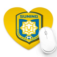 Jiangsu Suning F C  Heart Mousepads by Valentinaart