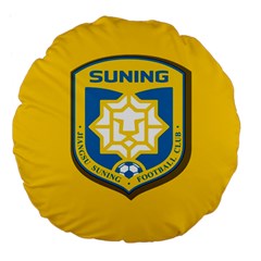 Jiangsu Suning F C  Large 18  Premium Flano Round Cushions by Valentinaart