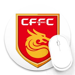 Hebei China Fortune F C  Round Mousepads by Valentinaart