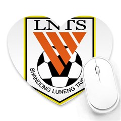 Shandong Luneng Taishan F C  Heart Mousepads by Valentinaart