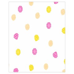 Stone Diamond Yellow Pink Brown Drawstring Bag (small) by Mariart