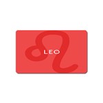 Zodiac Leo Magnet (Name Card) Front