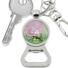 Wonderful Unicorn With Foal On A Mushroom Bottle Opener Key Chains by FantasyWorld7