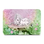 Wonderful Unicorn With Foal On A Mushroom Plate Mats 18 x12  Plate Mat