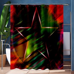 Colorful Background Star Shower Curtain 60  X 72  (medium)  by Simbadda