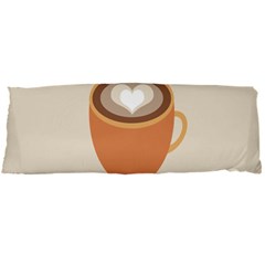 Artin Coffee Chocolate Brown Heart Love Body Pillow Case Dakimakura (two Sides) by Mariart