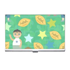 Football Kids Children Pattern Business Card Holders by Nexatart