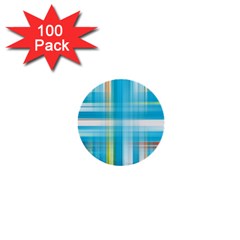 Lines Blue Stripes 1  Mini Buttons (100 Pack)  by Mariart