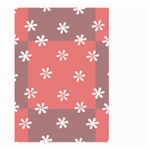 Seed Life Seamless Remix Flower Floral Red White Large Garden Flag (Two Sides) Back