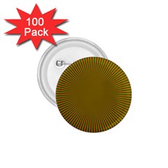 Stripy Starburst Effect Light Orange Green Line 1 75  Buttons (100 Pack)  by Mariart