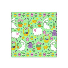 Cute Easter Pattern Satin Bandana Scarf by Valentinaart