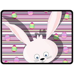 Easter Bunny  Double Sided Fleece Blanket (large)  by Valentinaart