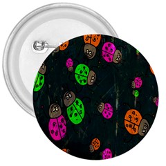 Cartoon Grunge Beetle Wallpaper Background 3  Buttons by Nexatart