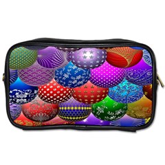 Fun Balls Pattern Colorful And Ornamental Balls Pattern Background Toiletries Bags 2-side by Nexatart