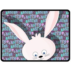 Easter Bunny  Double Sided Fleece Blanket (large)  by Valentinaart