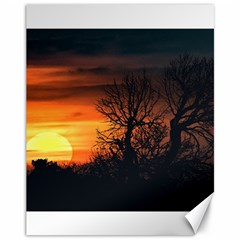 Sunset At Nature Landscape Canvas 11  X 14   by dflcprints