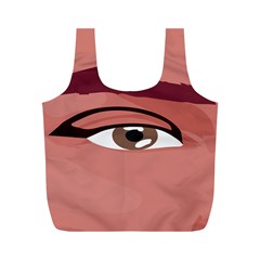 Eye Difficulty Red Full Print Recycle Bags (m)  by Mariart