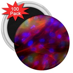 Vaccine Blur Red 3  Magnets (100 Pack) by Mariart