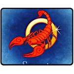 Zodiac Scorpio Double Sided Fleece Blanket (Medium)  58.8 x47.4  Blanket Back