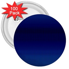 Blue Dot 3  Buttons (100 Pack)  by PhotoNOLA