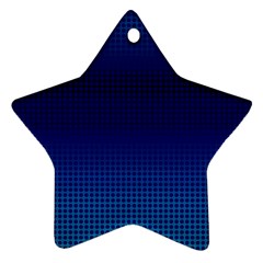 Blue Dot Star Ornament (two Sides) by PhotoNOLA