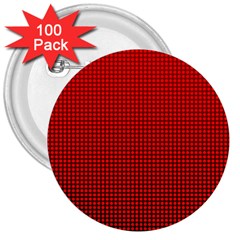 Redc 3  Buttons (100 Pack)  by PhotoNOLA