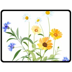 Flowers Flower Of The Field Fleece Blanket (large)  by Nexatart