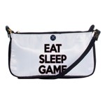 Eat sleep game repeat Shoulder Clutch Bags Front