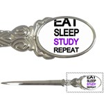 Eat sleep study repeat Letter Openers Front