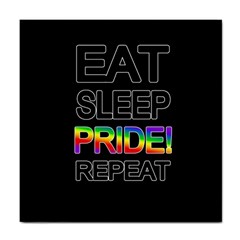 Eat Sleep Pride Repeat Tile Coasters by Valentinaart