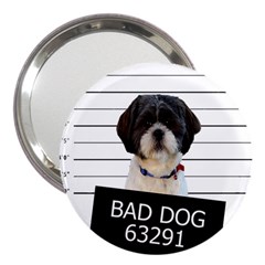 Bad Dog 3  Handbag Mirrors by Valentinaart