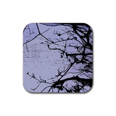 Grebe Spotting Ink Rubber Coaster (square)  by DeneWestUK