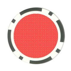 Decorative Retro Hearts Pattern  Poker Chip Card Guard by TastefulDesigns