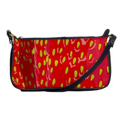 Fruit Seed Strawberries Red Yellow Frees Shoulder Clutch Bags by Mariart