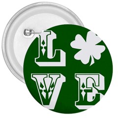 Parks And Tally Love Printable Green 3  Buttons by Mariart