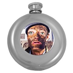 Shitfaced Round Hip Flask (5 Oz) by RakeClag