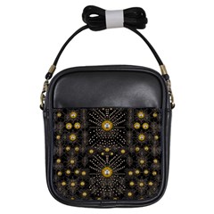 Lace Of Pearls In The Earth Galaxy Pop Art Girls Sling Bags by pepitasart