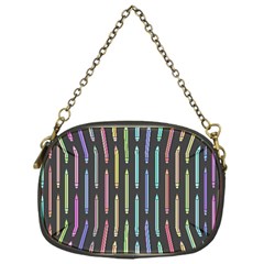 Pencil Stationery Rainbow Vertical Color Chain Purses (one Side)  by Mariart