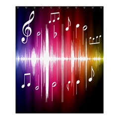 Music Data Science Line Shower Curtain 60  X 72  (medium)  by Mariart