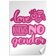 Love Knows No Gender Canvas 20  X 30   by Valentinaart