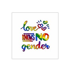 Love Knows No Gender Satin Bandana Scarf by Valentinaart