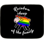 Rainbow sheep Fleece Blanket (Mini) 35 x27  Blanket