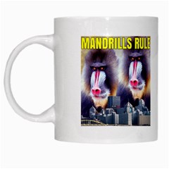 Mandrills Rule White Mugs by RakeClag