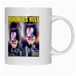 Mandrills Rule White Mugs Right