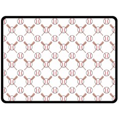 Baseball Bat Scrapbook Sport Fleece Blanket (large)  by Mariart