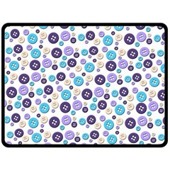 Buttons Chlotes Fleece Blanket (large)  by Mariart