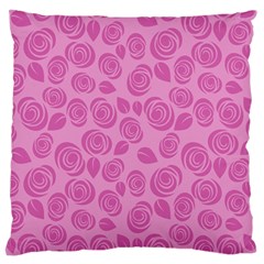 Floral Pattern Large Flano Cushion Case (two Sides) by Valentinaart